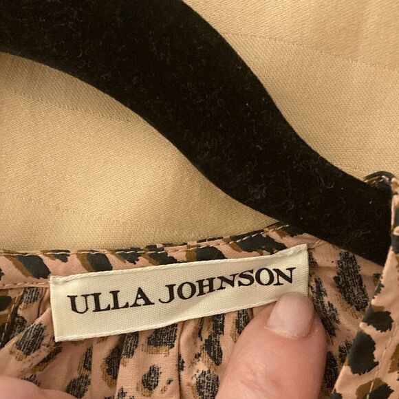 Ulla Johnson NWOT Cotton Ruffled Long Sleeve Blouse in Chettah Print.Size 0. - Picture 5 of 9